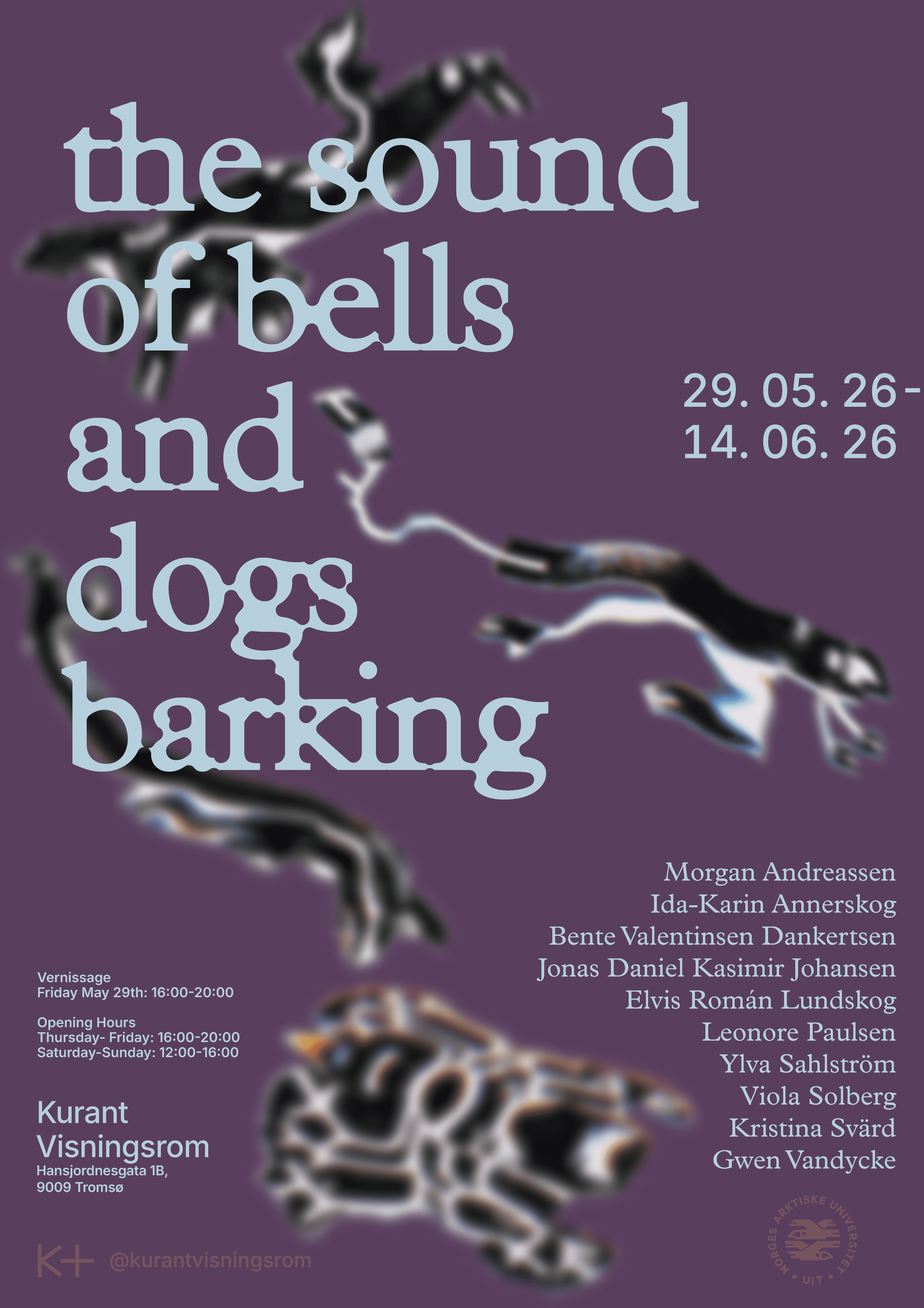 the sound of bells and dogs barking